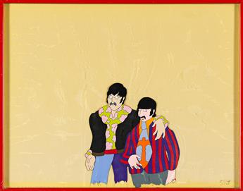 UNITED ARTISTS / KING FEATURES / THE BEATLES Yellow Submarine: John and Ringo animation cel.